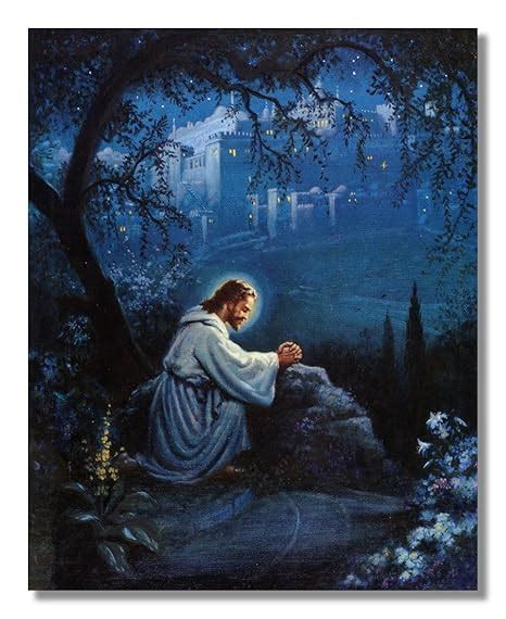 Painting Jesus Praying Garden Gethsemane - BEST PAINTING