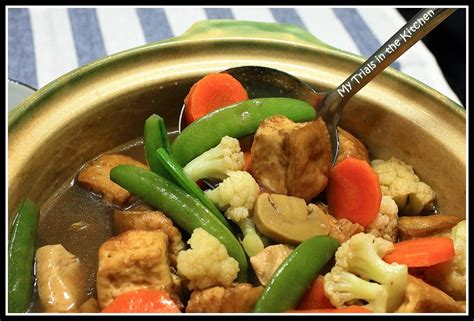 My Trials in the Kitchen: Claypot Braised Tofu #SundaySupper