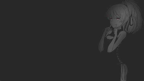 Wallpaper Anime Girls, Black Background, Dark Background,, 58% OFF