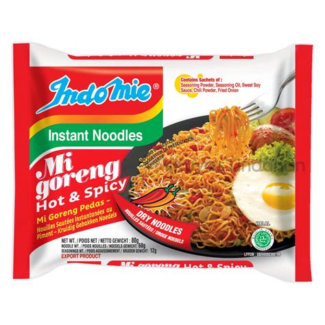 Indomie Mi Goreng Hot & Spicy Noodles 80g - Grocery from Kuya's Tindahan UK