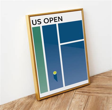 Grand Slam Tennis Poster US Open Poster Wall Art Download, Tennis Wall ...