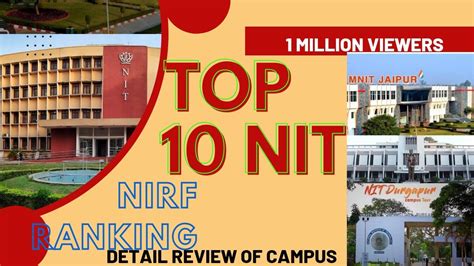 TOP 10 NIT nirf ranking - YouTube