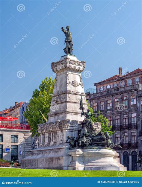 Prince Henry the Navigator Statue, Porto, Portugal. Stock Image - Image of historic, travel ...