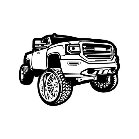 Pickup Truck 2 / Pickup Truck SVG / SVG Cut File / Car Decal SVG ...