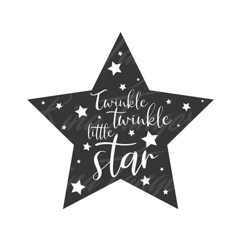 Twinkle twinkle little star svg star svg baby svg baby shower | Etsy