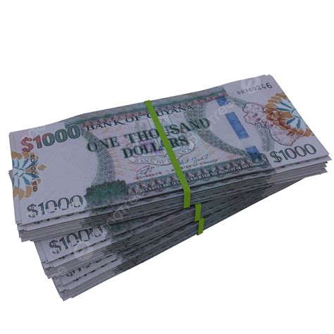 1000 Guyanese Dollar Stack Pile, Guyanese Dollar, Dollar, 1000 Dollar Stack PNG Transparent ...