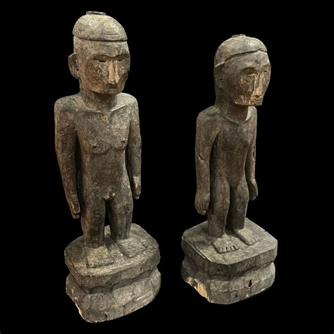 - A pair of standing bulol from Hungduan, Ifugao, ca. 1940s