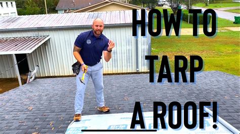 How To Tarp Your Roof in the Rain (Step by Step Guide) - YouTube