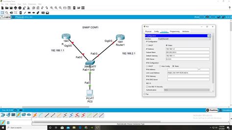 SNMP CONFIGURATION ,EASY CISCO PACKET TRACER