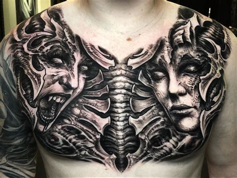 Discover 61+ demon chest tattoo latest - in.cdgdbentre