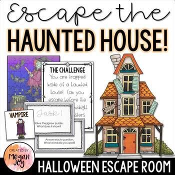 Halloween Escape Room - Escape the Haunted House by Joyful Learning - Megan Joy