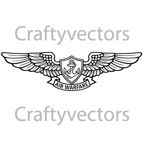 Enlisted Aviation Warfare Specialist Insignia Vector File | Etsy