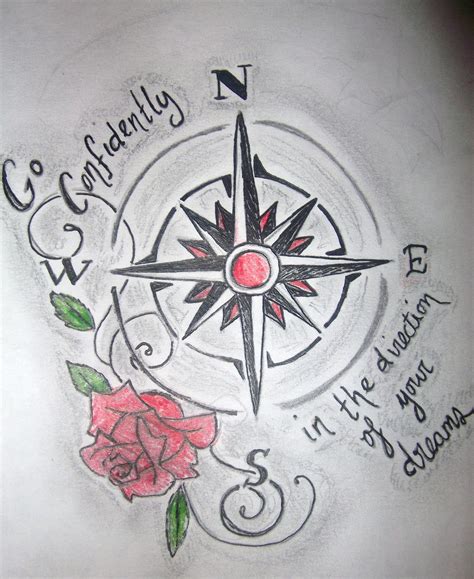 Compass tattoo design by LatchPhoto on DeviantArt