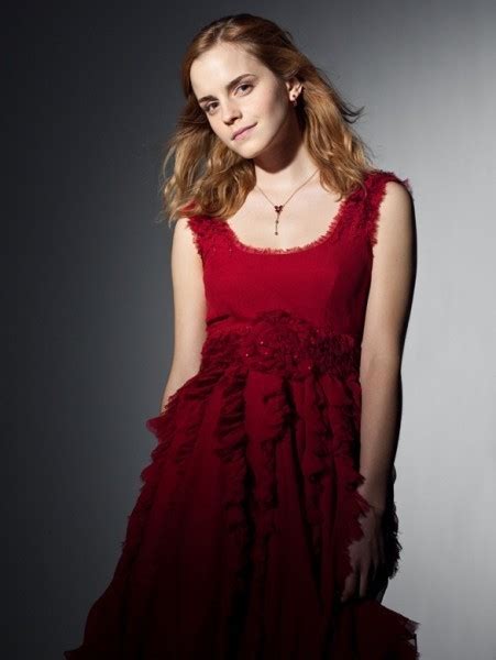 hermione granger in red dress from the wedding in harry potter 7 ...