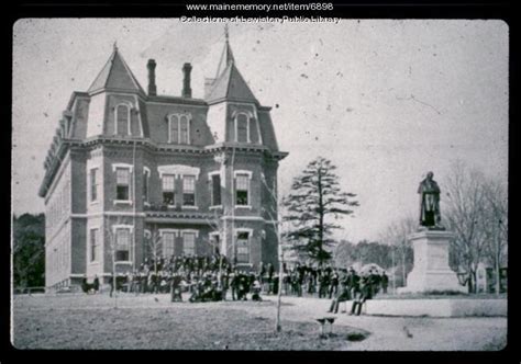 Edward Little High School, Auburn, ca. 1874 - Maine Memory Network