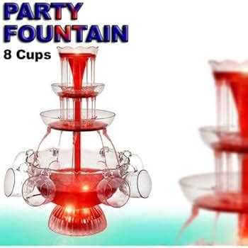 Illuminated Punch Bowl Cocktail Fountain: Amazon.co.uk: Kitchen & Home