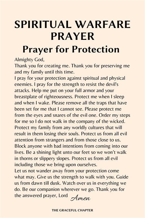 Spiritual warfare Prayer for protection | Deliverance prayers ...