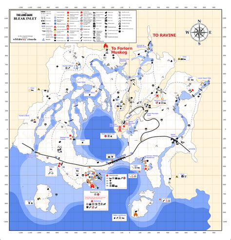 Bleak Inlet map | The long dark, Map, Inlet