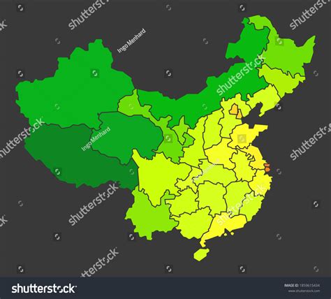 China Population Heat Map Color Density Stock Illustration 1859615434 | Shutterstock