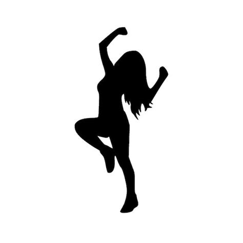 Hip Hop Dance Silhouettes Clip Art