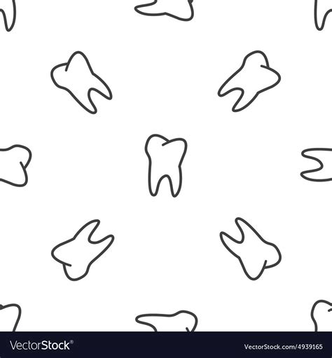 Tooth pattern Royalty Free Vector Image - VectorStock