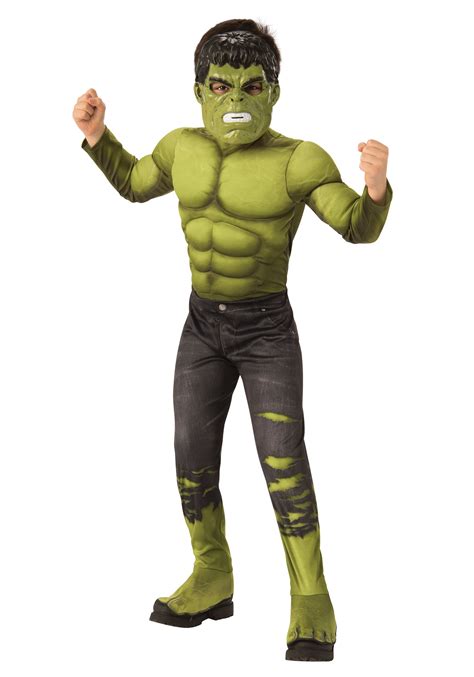 Deluxe Marvel Avengers Endgame Boys Incredible Hulk Costume