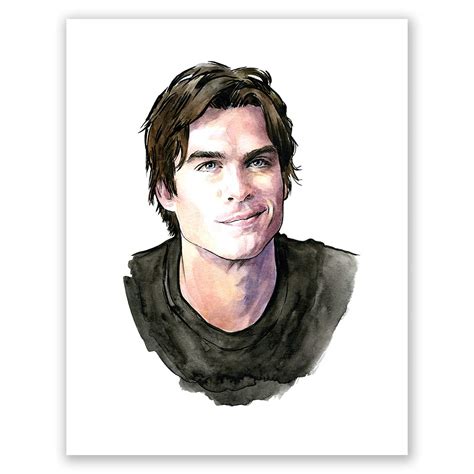 Buy A89 Ian Somerhalder // Damon Salvatore Vampire Diaries // Wall Art ...