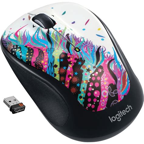 Logitech Wireless Ambidextrous Optical USB Mouse Black (910-006828/3803 ...