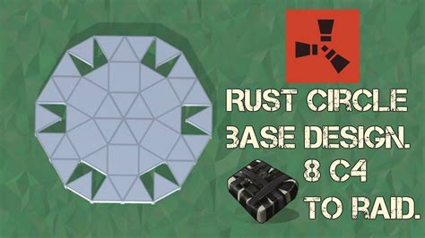 Rust | 7.2 k stone | circle base design. | Solo/duo base | 8 c4 to raid ...