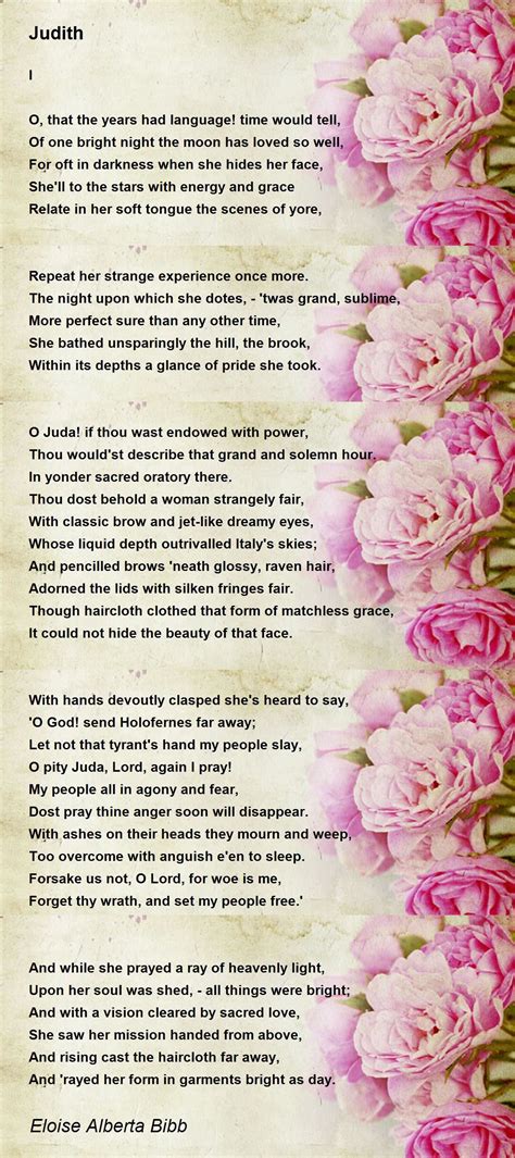 Judith - Judith Poem by Eloise Alberta Bibb