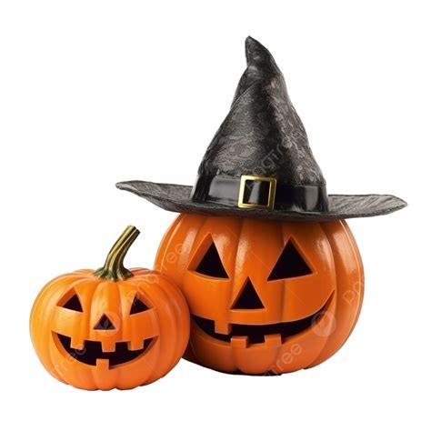 Halloween Accessories, Jack O Lantern Pumpkin In A Witch^s Hat, Cute ...