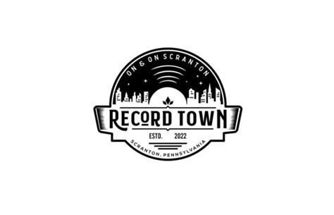 Vintage record store stand logo design by Charlesdeboer | Fiverr