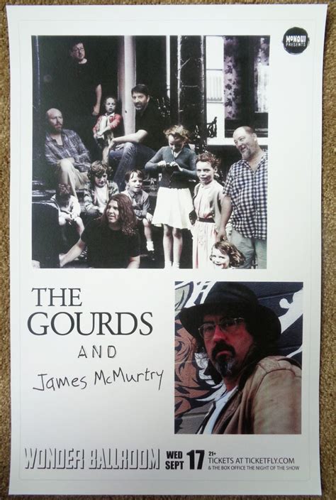 Gourds THE GOURDS & JAMES McMURTRY 2012 Gig POSTER Portland Oregon Concert