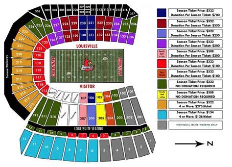 Louisville Cardinal Stadium Seating Chart | Papa John's Cardinal Stadium Seating Map | Projects ...