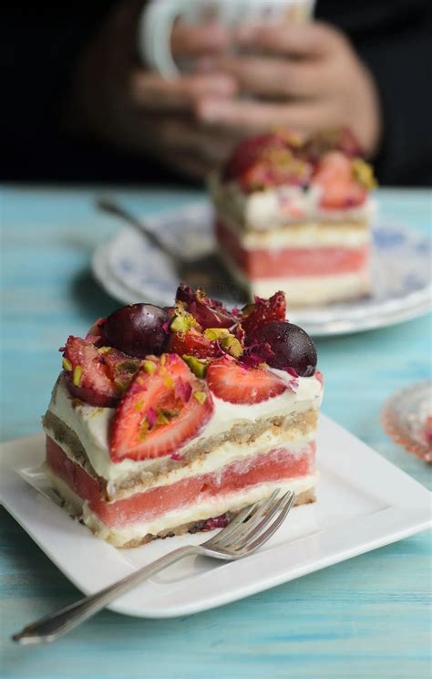 Watermelon and Strawberry Cake - Lisa's Lemony Kitchen