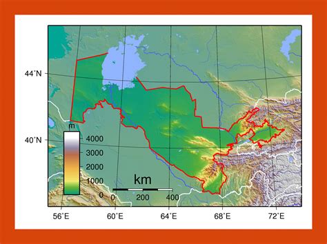 Physical map of Uzbekistan | Maps of Uzbekistan | Maps of Asia | GIF map | Maps of the World in ...