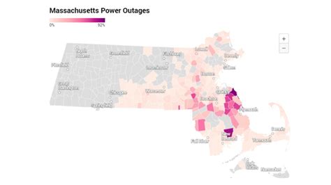 Mass. power outage map: Tens of thousands still without electricity – NECN