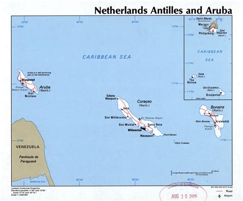 Netherlands Antilles Map Coloring Pages - Learny Kids