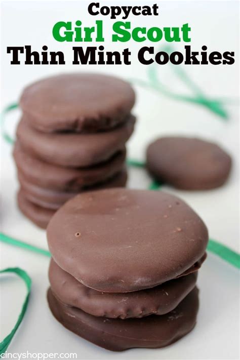 Copycat Girl Scout Thin Mint Cookies - CincyShopper