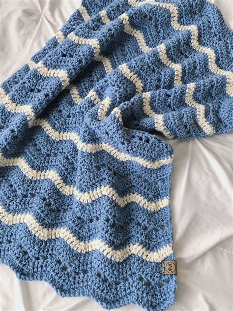 Crochet Baby Blanket Blue Crochet Baby Blanket Blue Baby | Etsy