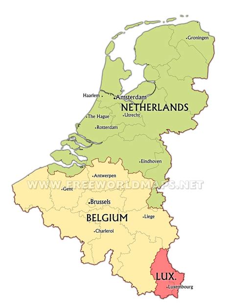 Benelux Maps – by Freeworldmaps.net