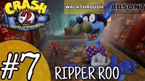 Crash Bandicoot 2 // walkthrough #7 "Ripper Roo" boss fight [N. Sane trilogy] - YouTube