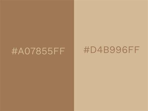 Brown Sugar and Beige colours | Good color combinations, Color combinations, Complimentary colors