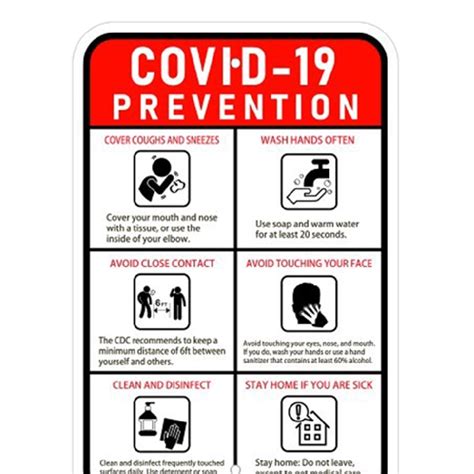 Covid-19 Safety Signs 18x12"