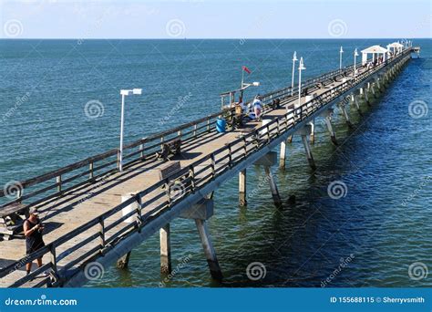 People Fish on Ocean View Fishing Pier in Norfolk, VA Editorial Image - Image of pier ...