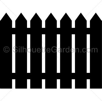 Picket Fence Silhouette - Free Clip Art, Printable, and Vector Downloads