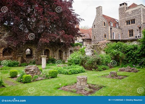 Medicinal Herb Garden at Canterbury Cathedral Kent Southern England UK ...