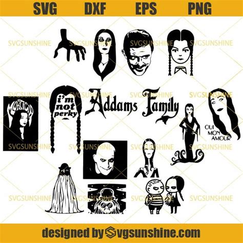 The Addams Family SVG Bundle, Addams Family SVG PNG DXF EPS - Svgsunshine