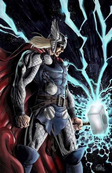 MightyThor Final Colors by SaviorsSon@deviantART | Thor comic, Thor comic art, Marvel thor