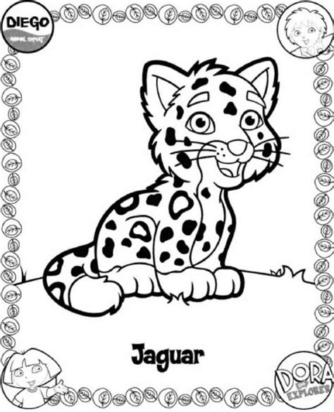 Baby Jaguar Coloring Pages - Coloring Home